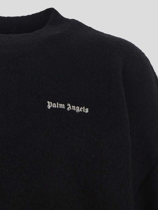  팜앤젤스 긴팔 티셔츠 PMHE054F23KNI0051001 Black - PALM ANGELS