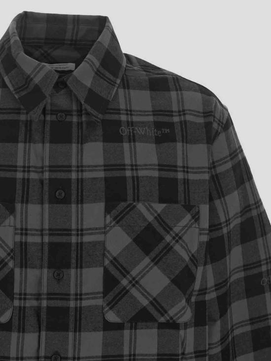  오프화이트 긴팔 셔츠 OMGE030F23FAB0010800 Black - OFF WHITE