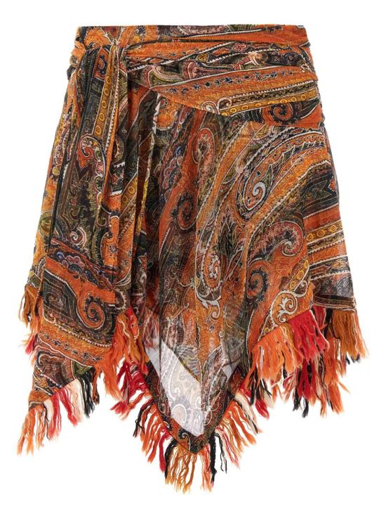 25SS 이자벨마랑 숏 스커트 JU0350FAC2J06I11OR ORANGE