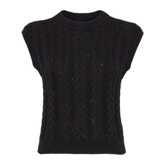 25SS 브루넬로 쿠치넬리 베스트 MDV798130C101 Black - BRUNELLO CUCINELLI