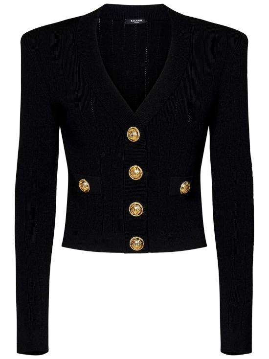 24FW 발망 가디건 DF1KL007KB07 0PA Black