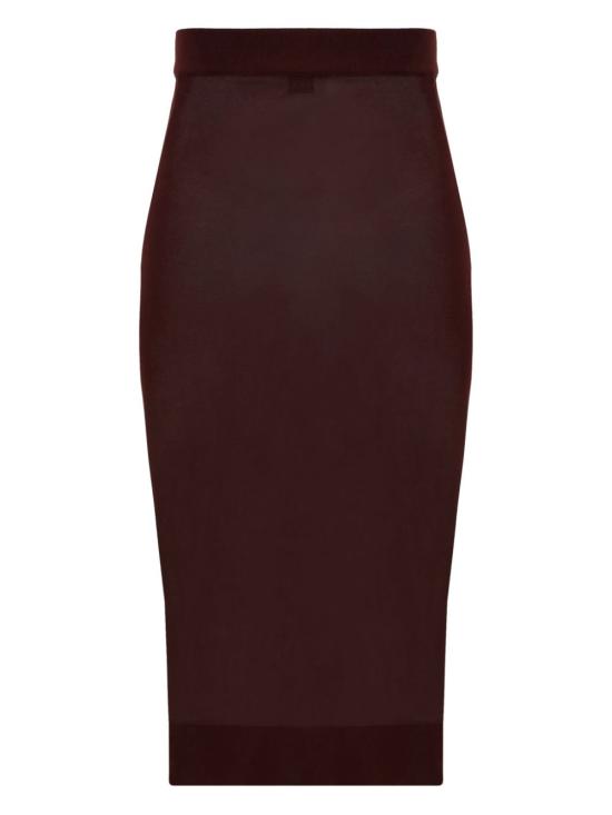 24FW 생로랑 미디 스커트 811119 Y75YK5080 Purple - SAINT LAURENT