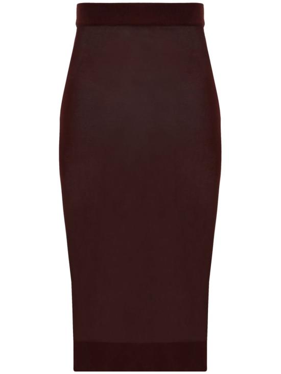 24FW 생로랑 미디 스커트 811119 Y75YK5080 Purple