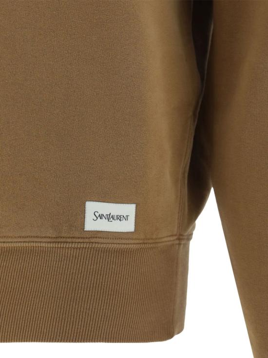 24FW 생로랑 긴팔 티셔츠 807761 Y36SV2298 Brown - SAINT LAURENT