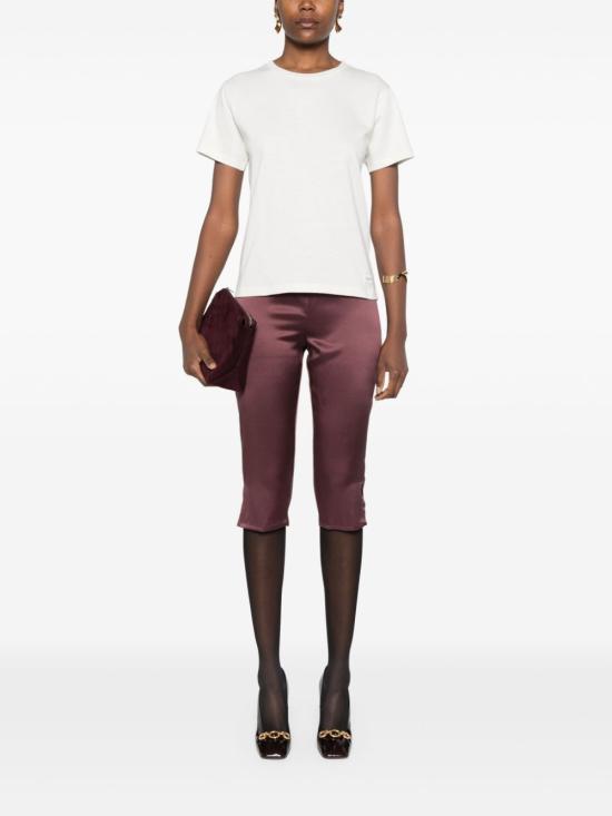 24FW 생로랑 반팔 티셔츠 810277 Y37RY9502 White - SAINT LAURENT