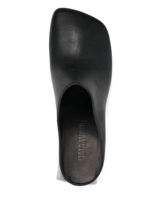 25SS 우마 왕 뮬/슬리퍼 US9197 UW900 BLACK - UMA WANG