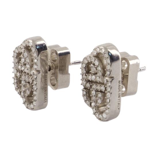 25SS 발렌시아가 이어링 624203 TZ63S 7155 SILVER CRYSTAL silver - BALENCIAGA