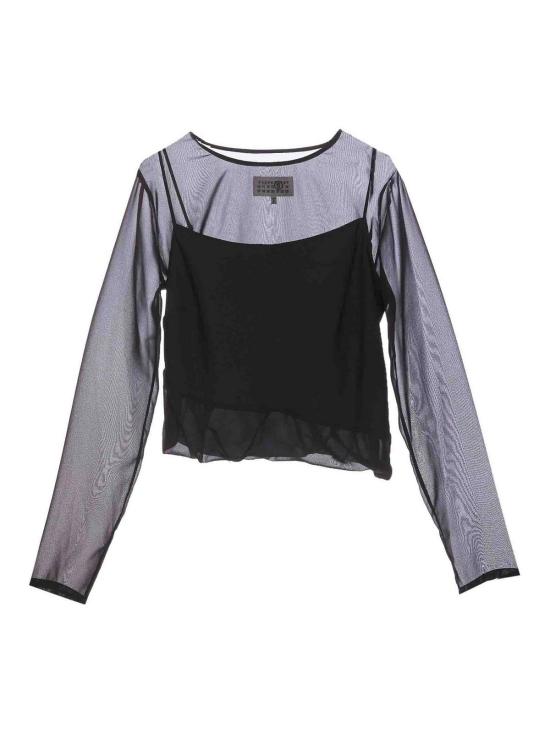  MM6 메종마르지엘라 민소매 티셔츠 S52NH0020MTN017900 Black