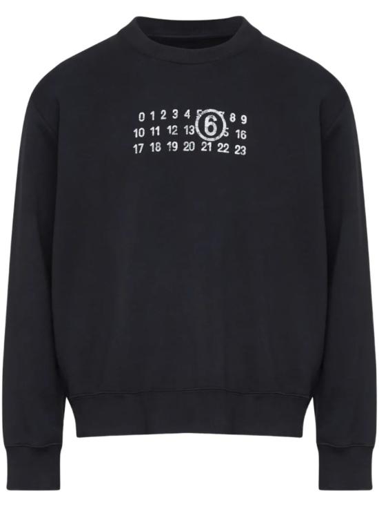 25SS MM6 메종마르지엘라 긴팔 티셔츠 SH2GU0021M25004 Black