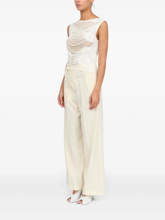 25SS MM6 메종마르지엘라 민소매 티셔츠 S62NC0169M13121 White - MM6 MAISON MARGIELA