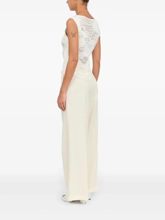 25SS MM6 메종마르지엘라 민소매 티셔츠 S62NC0169M13121 White - MM6 MAISON MARGIELA