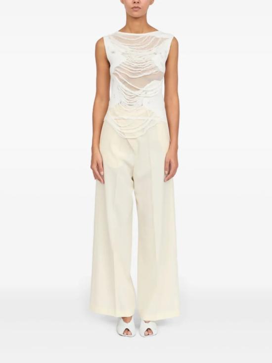 25SS MM6 메종마르지엘라 민소매 티셔츠 S62NC0169M13121 White - MM6 MAISON MARGIELA