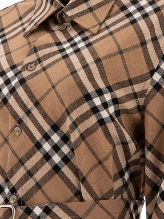 24FW 버버리 체크 울 블렌드 셔츠 드레스  8095080 - BURBERRY