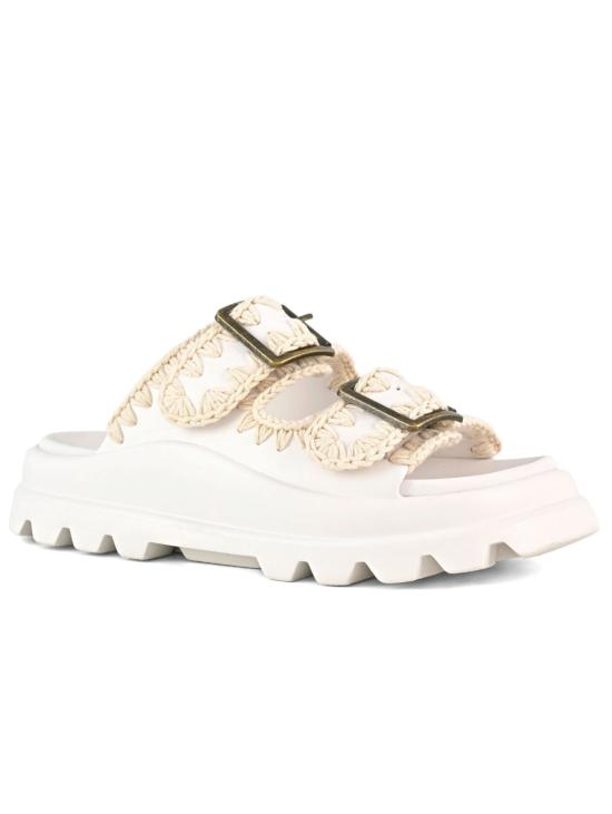 25SS 모우 샌들 SW661001Neva one piece slide two buckle - MOU