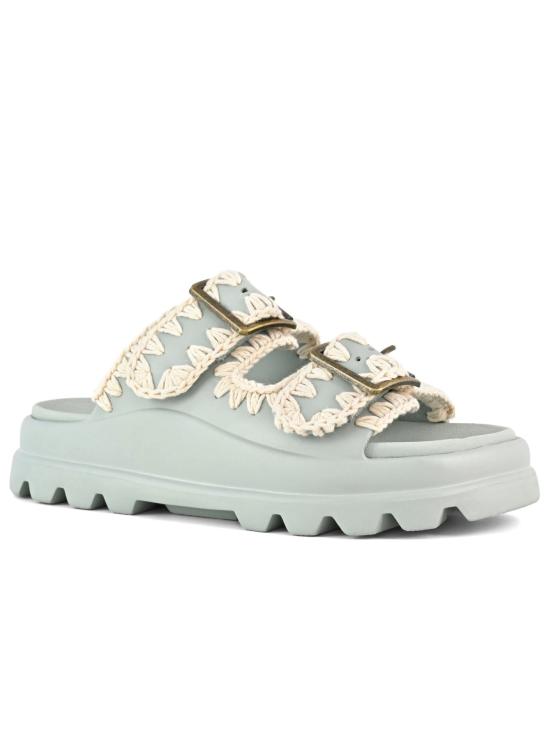 25SS 모우 샌들 SW661001Neva one piece slide two buckle - MOU