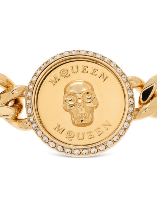 25SS 알렉산더 맥퀸 팔찌 813227 J161G4135 Golden - ALEXANDER MCQUEEN