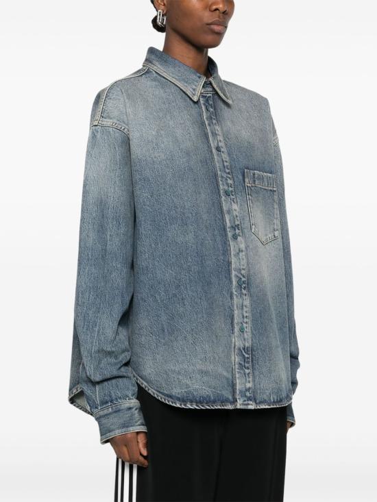 25SS 발렌시아가 셔츠 783691 THW254245 Blue - BALENCIAGA