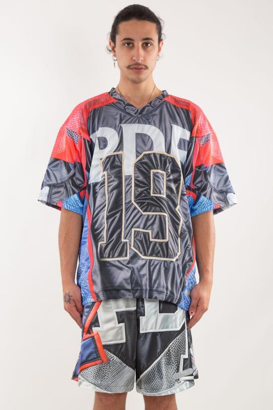 25SS 피디에프 반팔 티셔츠 DFM54019TJ104 PRINT Multi