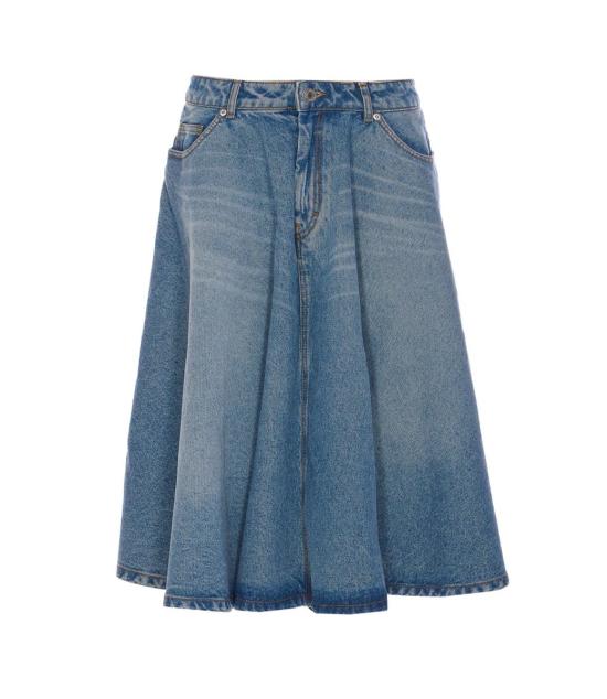 25SS 아미 미디 스커트 FSK226DE0046480 USED BLUE DOM