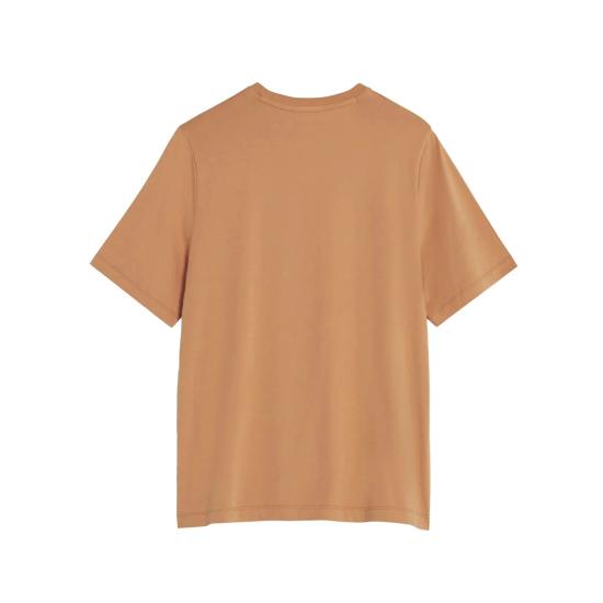  메종키츠네 폭스 레더 패치 레귤러 티셔츠 LW00105KJ0008 0131 SADDLE DOM - MAISON KITSUNE