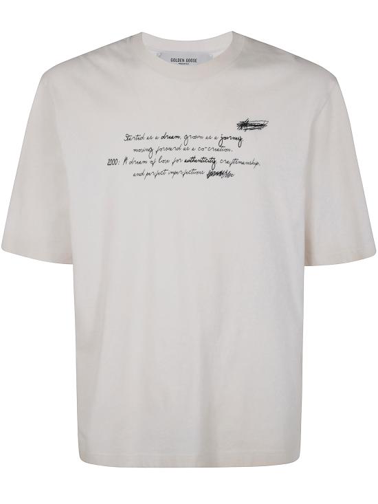 25SS 골든구스 반팔 티셔츠 GUP01873P00187411569 WHITE DOM