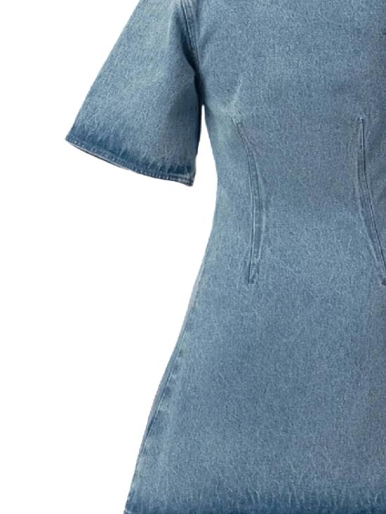 25SS 아미 숏 원피스 FDR404DE0046480 USED BLUE DOM - AMI