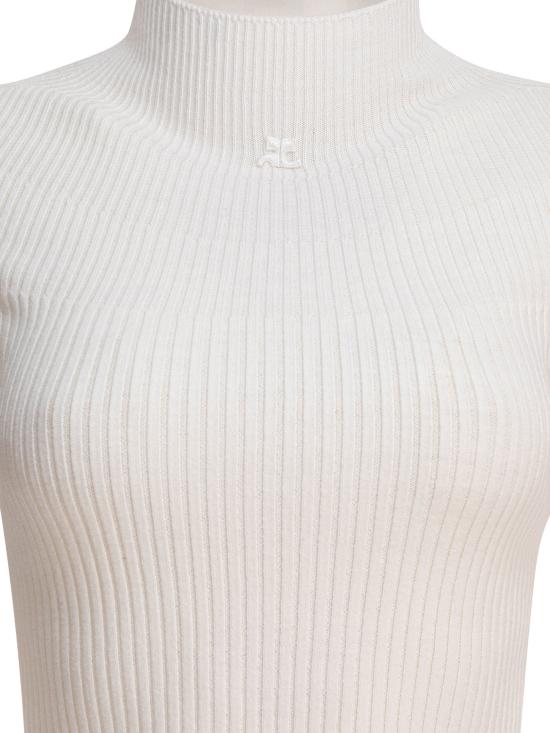 25SS 쿠레쥬 모크넥 립 스웨터  125MPU128FI00490001 - COURREGES