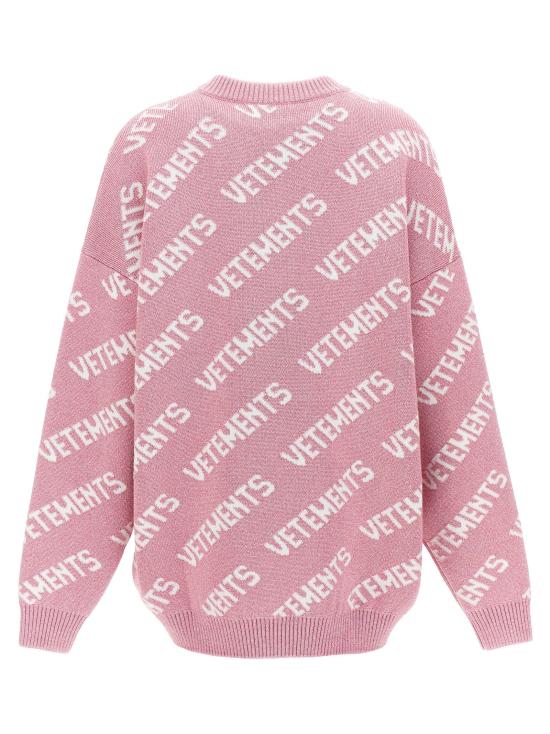  베트멍 스웨터 UE54KN220PBABYPINKWHITE - VETEMENTS