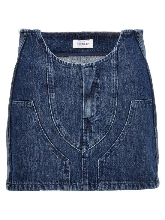  오프화이트 숏 스커트 OWYF019S23DEN00145004500 - OFF WHITE