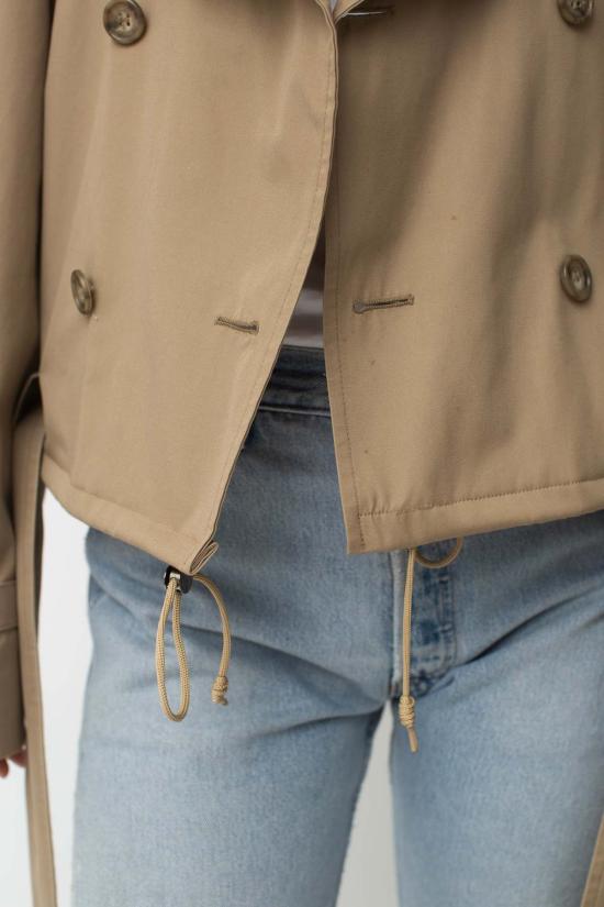  Mokey X Preservation 트렌치 코트 모키 X 프레저베이션 리워크 크롭 트렌치 재킷 - OTHER BRANDS