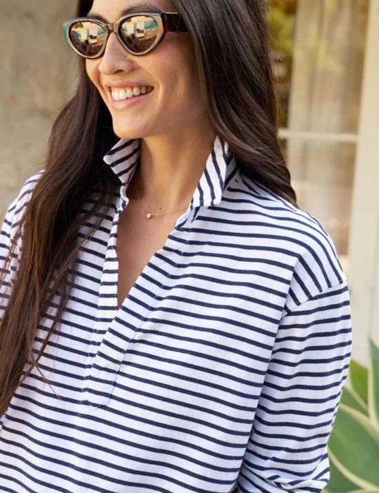  프랭크 앤 에일린 긴팔 티셔츠 프랭크 & 일린 패트릭 포포버 헨리 화이트/영국 왕립 해군 - FRANK & EILEEN