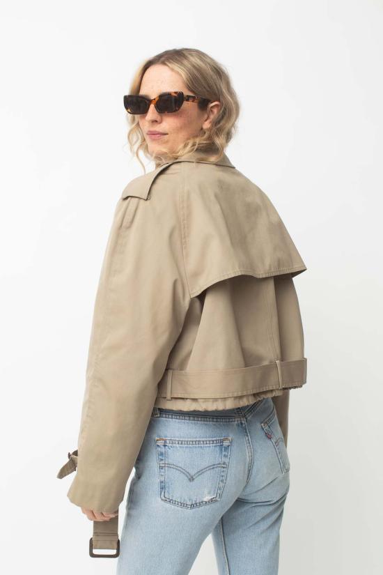  Mokey X Preservation 트렌치 코트 모키 X 프리저베이션 리워크 크롭 트렌치코트 M - OTHER BRANDS