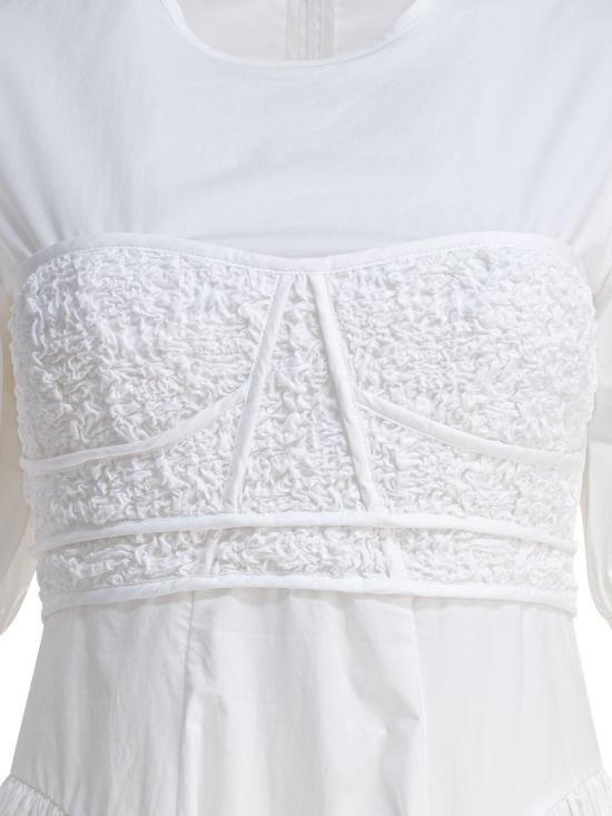 25SS 세실리아 반센 미디 원피스 1 25RTW10002CLEMENTINE DRESSWHITE White - CECILIE BAHNSEN