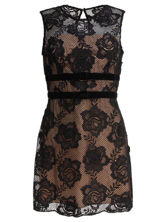 25SS 셀프 포트레이트 숏 원피스 AW24 017S BBLACK Black