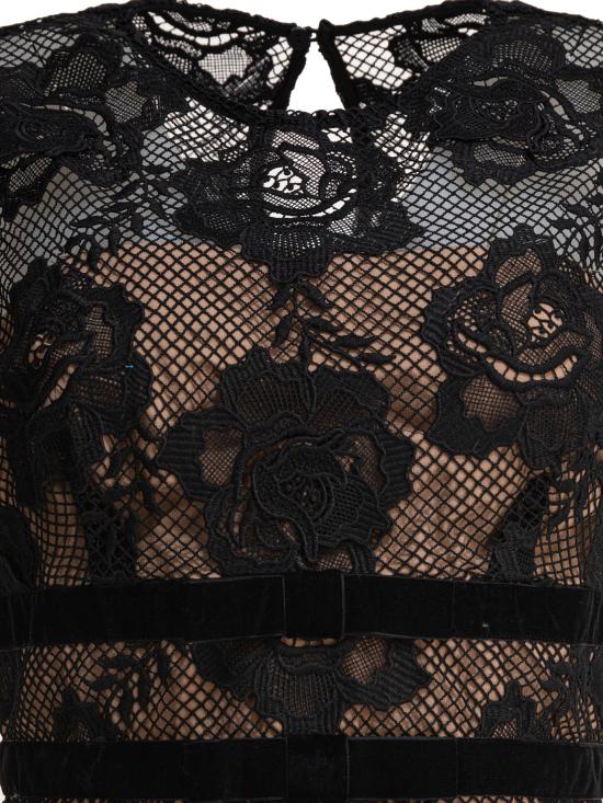 25SS 셀프 포트레이트 숏 원피스 AW24 017S BBLACK Black - SELF PORTRAIT