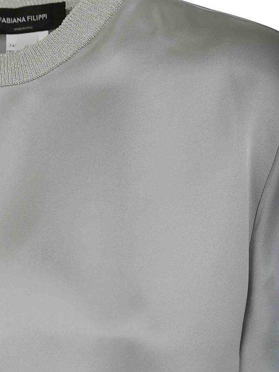  파비아나 필리피 반팔 티셔츠 TPD274F445H4488183 Grey - FABIANA FILIPPI