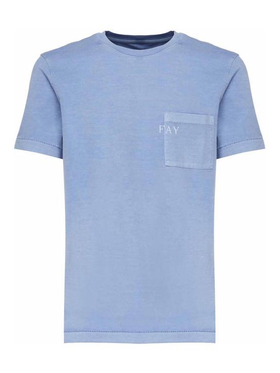 25SS 페이 반팔 티셔츠 NPMB350132TUY1U601 Blue