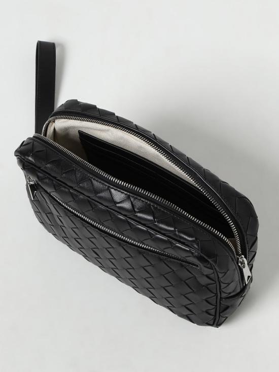 25FW 보테가베네타 인트레치아토 파우치 777390V2HL1 8803 Black - BOTTEGA VENETA