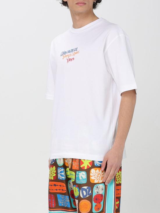 25SS 디스퀘어드2 반팔 티셔츠 S78GD0097S24583 100 White - DSQUARED2