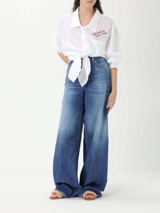 25SS 디스퀘어드2 셔츠 S73DL0277 D35294 100 White - DSQUARED2