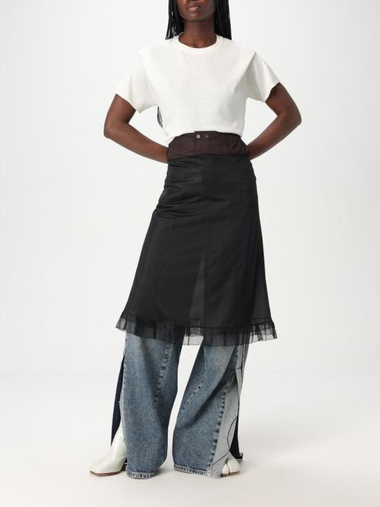 25SS 마르지엘라 미디 스커트 S51ME0030MTJ023 900 Black - MAISON MARGIELA