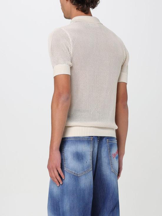 25SS 디스퀘어드2 폴로 티셔츠 S78HA0045 D13130 103 Cream - DSQUARED2