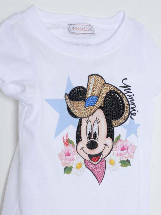  [키즈] 모나리자 티셔츠 19C6023003 0099 White - MONNALISA