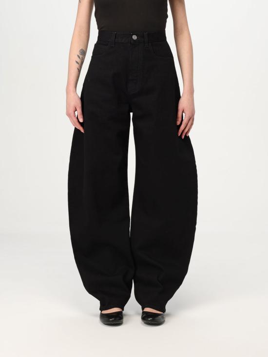 25SS 알라이아 데님 팬츠 AA9P0176D003A 995 Black