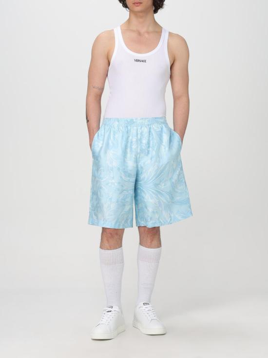 25FW 베르사체 민소매 티셔츠 10131251A09410 1W000 White - VERSACE