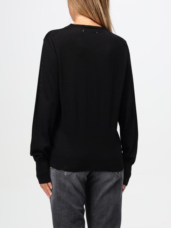 24FW 골든구스 스웨터 GWP00952P00066590100 Black - GOLDEN GOOSE