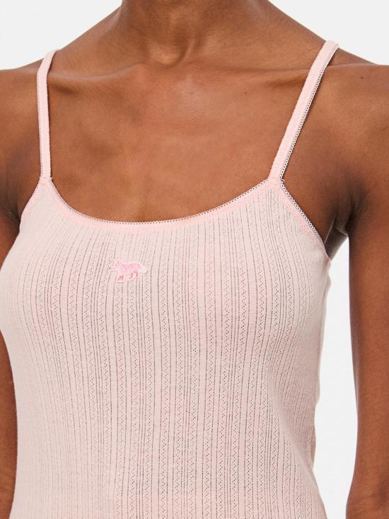 25SS 메종키츠네 민소매 티셔츠 OW00608KA0027 0140 Pink - MAISON KITSUNE