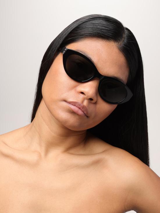 25FW 생로랑 선글라스 SLM148 001 Black - SAINT LAURENT