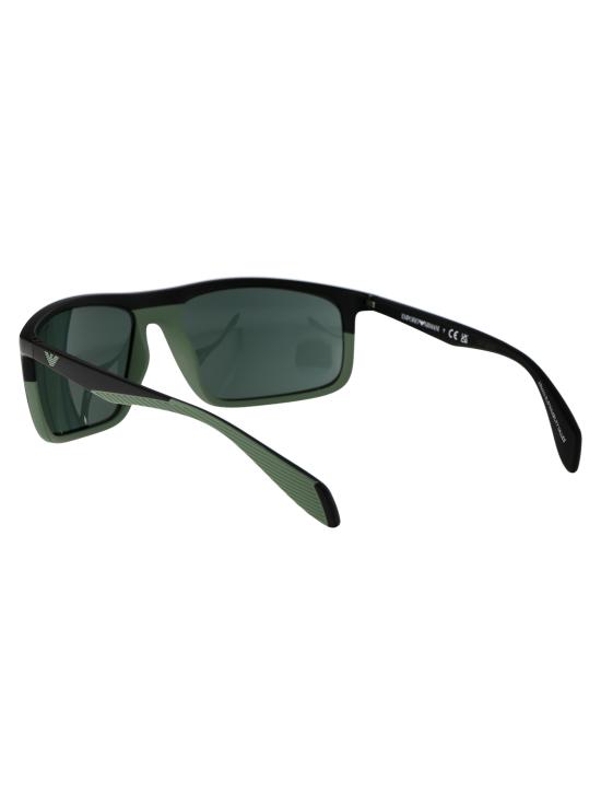 25SS 엠포리오 아르마니 선글라스 0EA4212U 500171 MATTE BLACK RUBBER GREEN - EMPORIO ARMANI