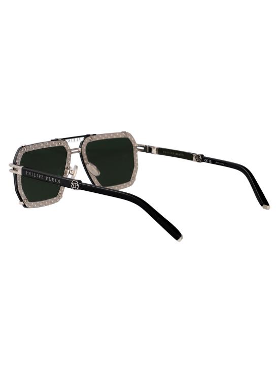 25SS 필립 플레인 선글라스 SPP131 583X SILVER GREEN - PHILIPP PLEIN